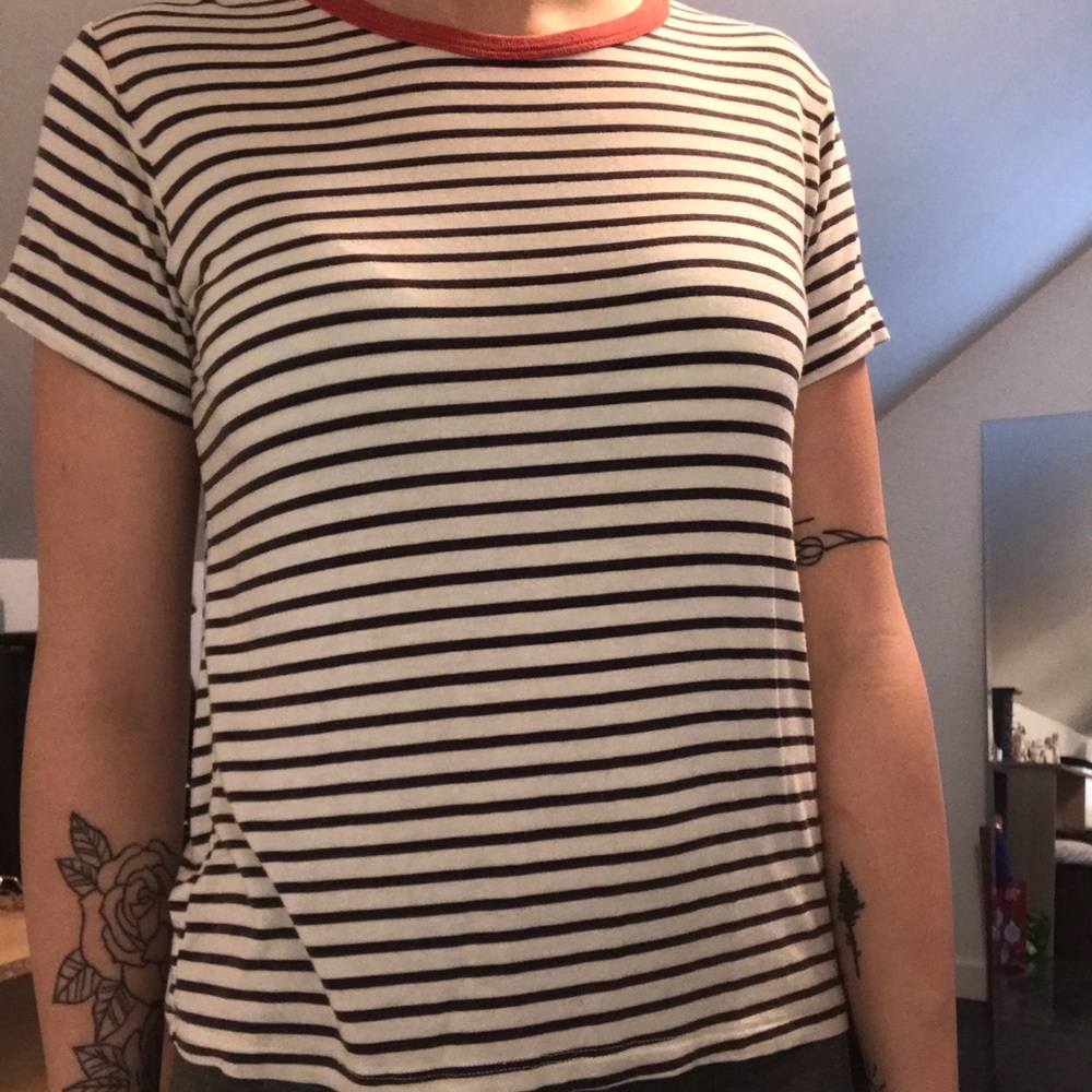 John Galt striped tshirt